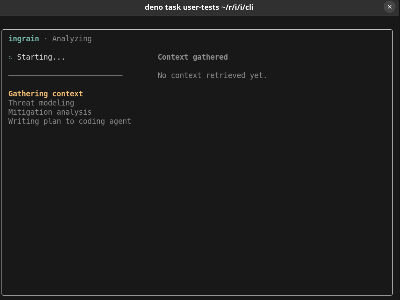 Gathering context from the task